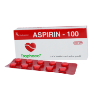 Aspirin 100 mg (Acetylsalicylic acid) – Thuốc điều trị cơn đau cấp, TRAPHACO, Việt Nam